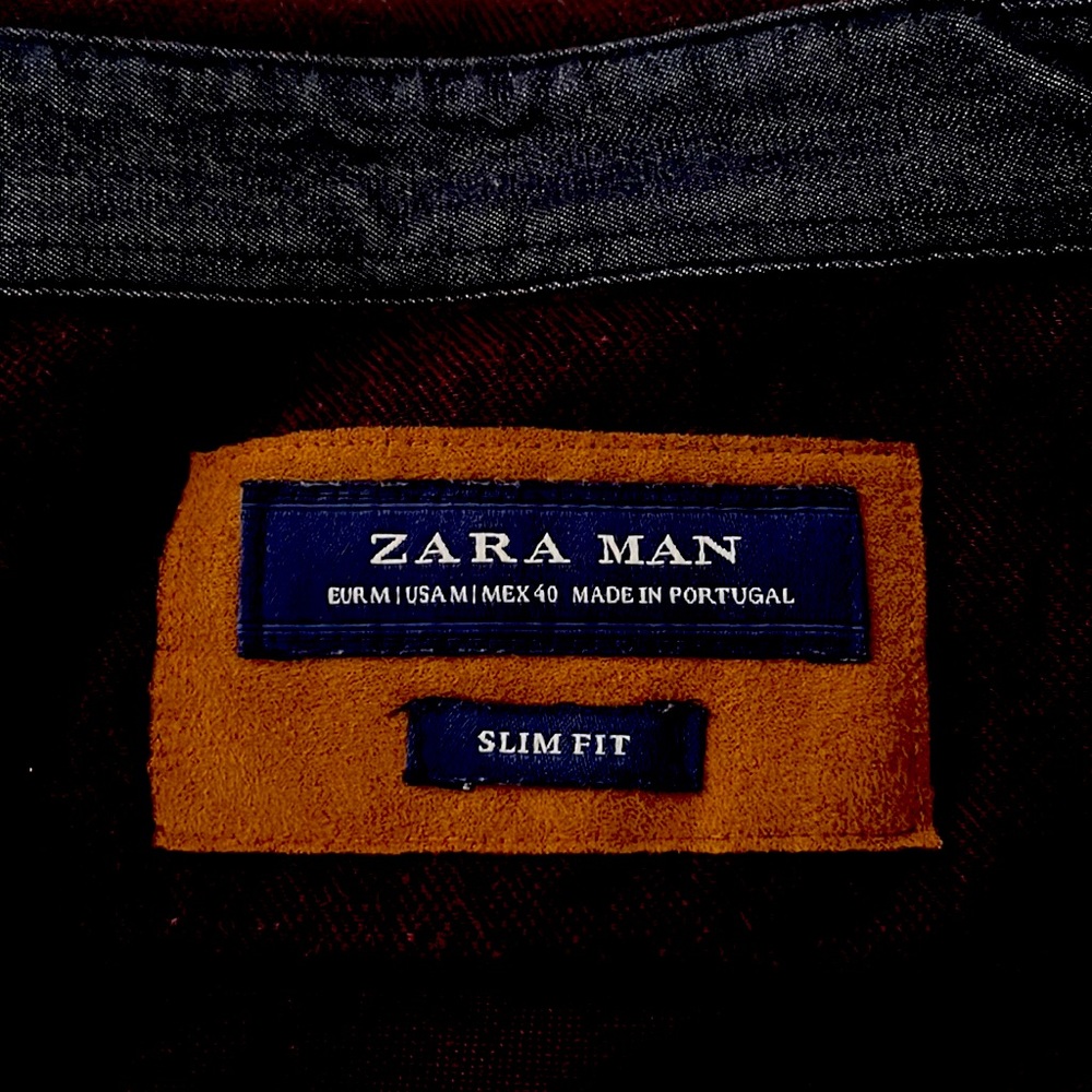 Maroon Zara dress shirt
